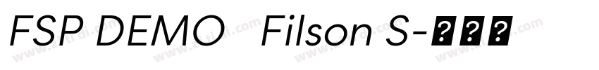 FSP DEMO   Filson S字体转换